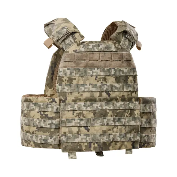 10 - Плитоноска КРУК, система быстрого сброса. Molle. Цвет Пиксель.