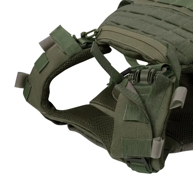 16 - Плитоноска TUR PRO Скелетон с системой быстрого сброса. Molle. Цвет Олива.