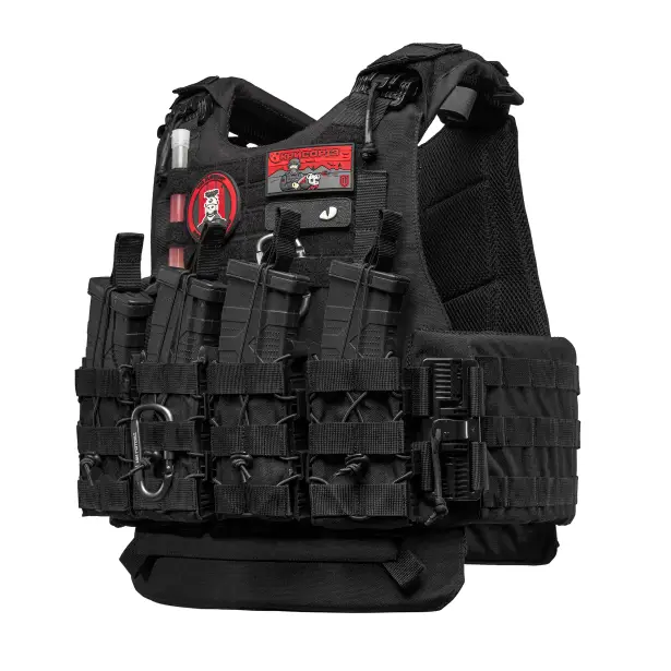 1 - Плитоноска VEPR, увеличенная площадь защиты (аналог IOTV G4) Molle. Цвет Черный. Размер L