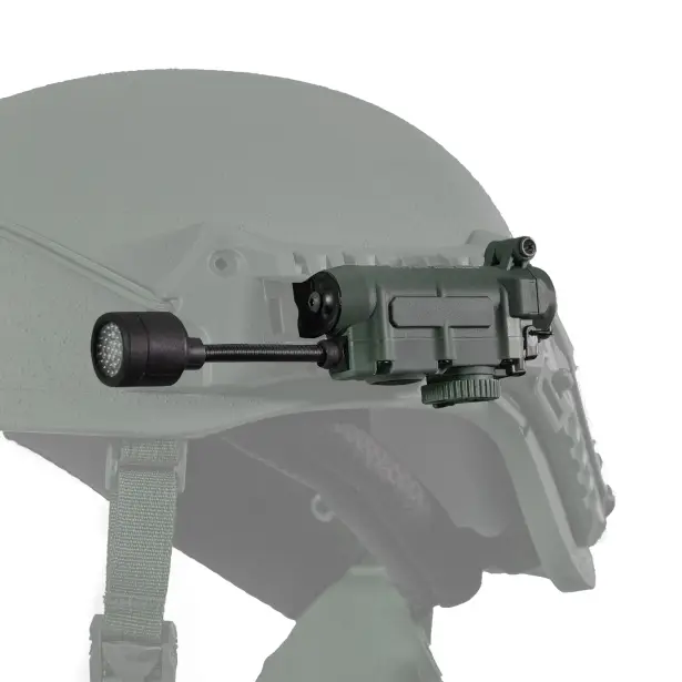 1 - Ліхтар тактичний на шолом Sidewinder MPLS 5LED з IFF (свій-чужий) маяком. Олива