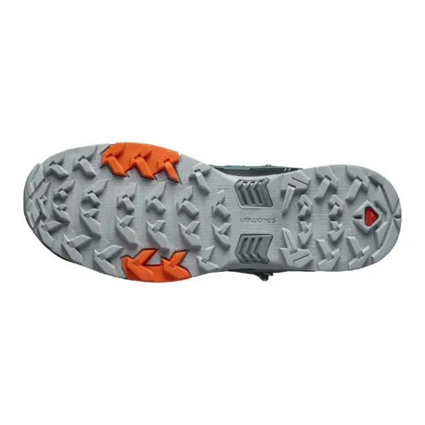 5 - Трекінгове взуття Salomon X Ultra 4 MID Gore-Tex (водонепроникні). Синьо-зелені. Розмір 46