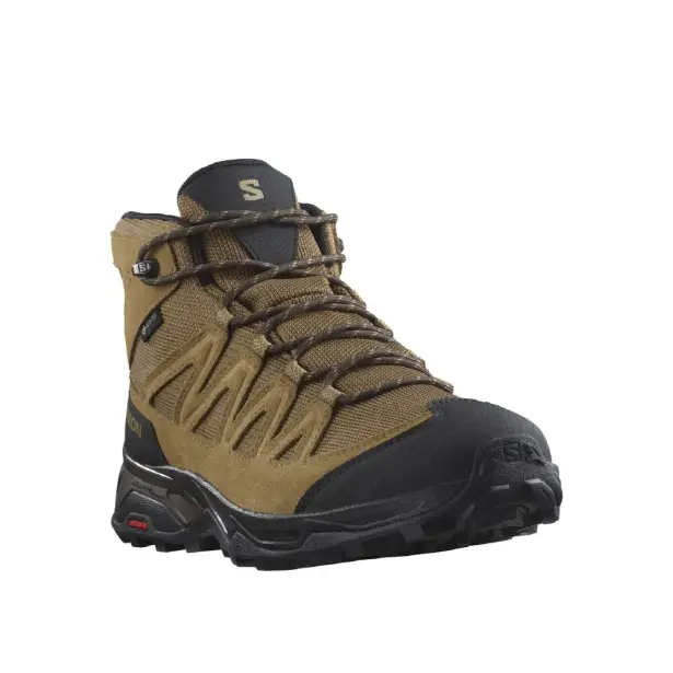 3 - Треккинговые ботинки Salomon X Ward Leather MID Gore-Tex. Койот. Размер 42