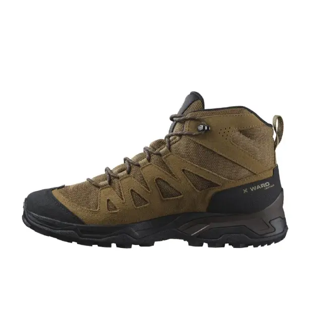 4 - Треккинговые ботинки Salomon X Ward Leather MID Gore-Tex. Койот. Размер 46 2/3
