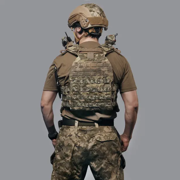 7 - Плитоноска TUR PRO Gen 2, (Комплект 7 подсумков) с системой быстрого сброса. Molle. Цвет Пиксель. Размер M.