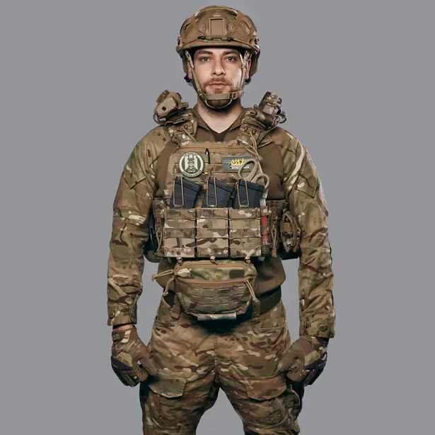 4 - Бронежилет 3-го класу (TUR PRO Gen 2). Вага 3.7 кг. (Комплект 4 підсумки). З системою швидкого скидання. Molle. Колір Мультикам. Розмір XL.