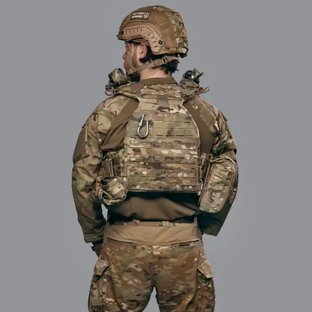 3 - Бронежилет 3-го класу (TUR PRO Gen 2). Вага 3.7 кг. (Комплект 4 підсумки). З системою швидкого скидання. Molle. Колір Мультикам. Розмір XL.