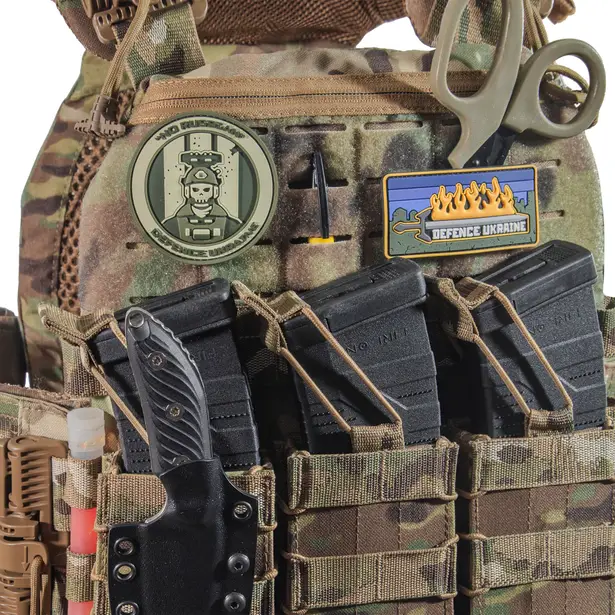 5 - Бронежилет 3-го класу (TUR PRO Gen 2). Вага 3.7 кг. (Комплект 4 підсумки). З системою швидкого скидання. Molle. Колір Мультикам. Розмір XL.