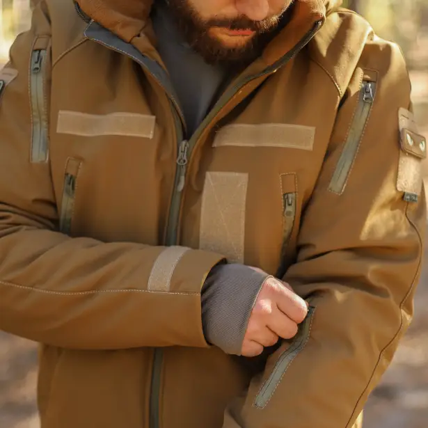 10 - Куртка тактична Softshell ХАНТЕР. Осінь-Весна Койот. Розмір XXL (56-58)