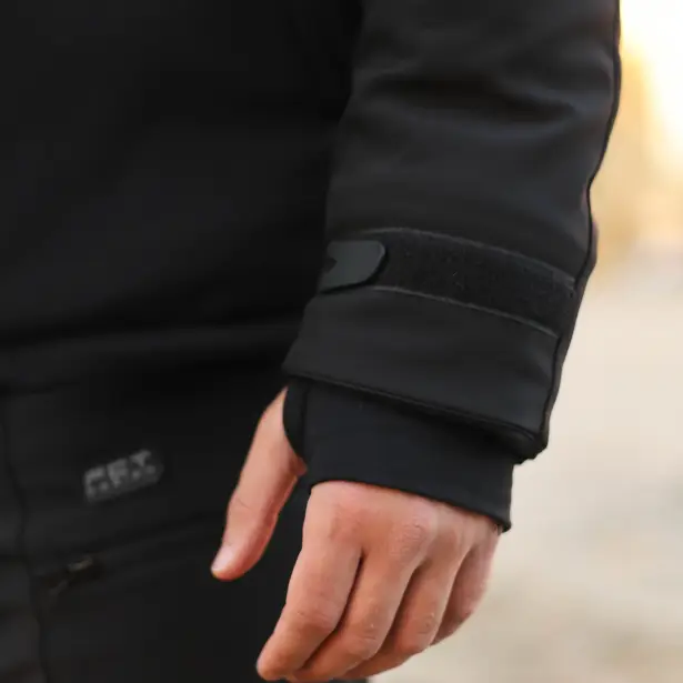 13 - Куртка тактична Softshell ХАНТЕР. Осінь-Весна Чорний. Розмір M (44-46)