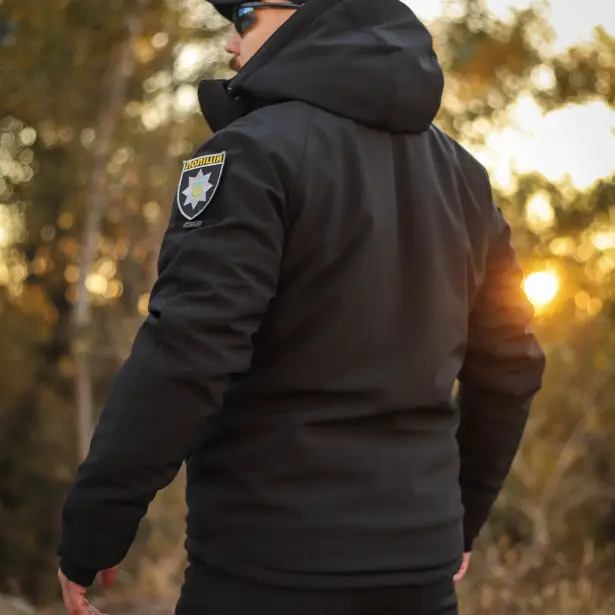 9 - Куртка тактична Softshell ХАНТЕР. Осінь-Весна Чорний. Розмір XL (52-54)