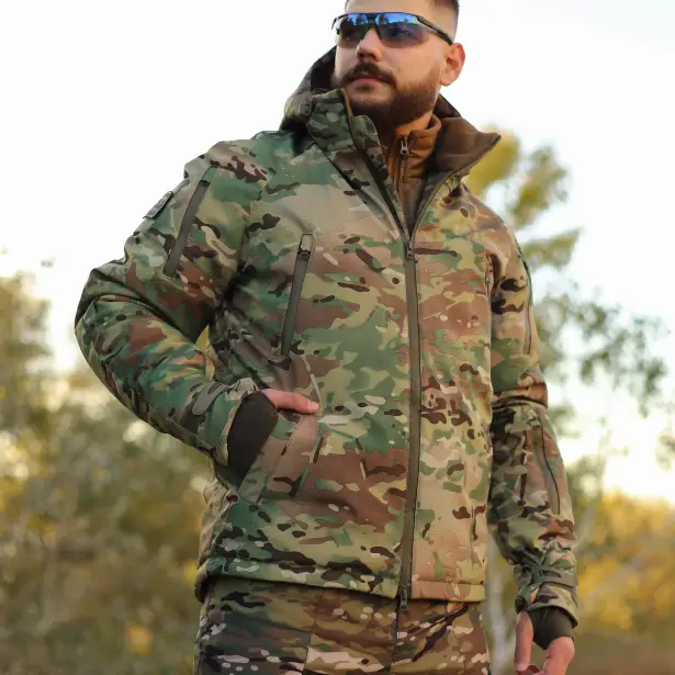 2 - Куртка тактична Softshell ХАНТЕР. Осінь-Весна Мультикам. Розмір XXL (56-58)