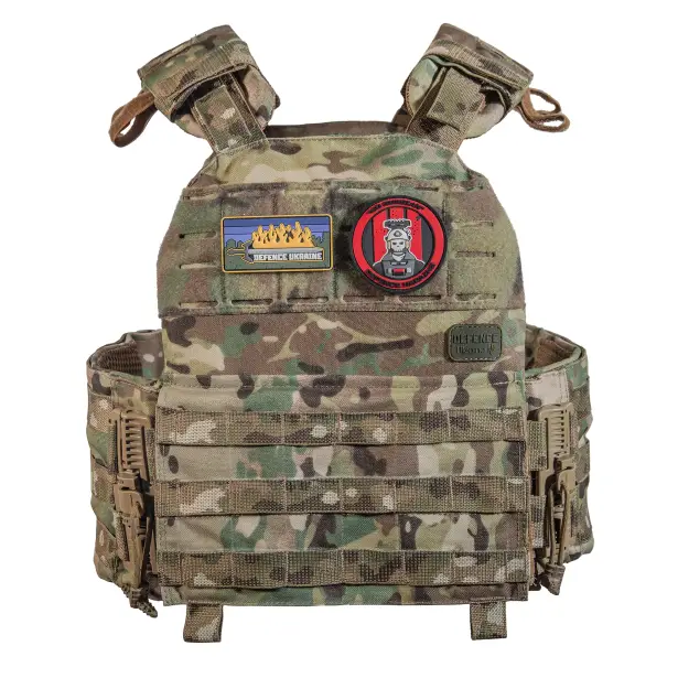 5 - Бронежилет 5-го класу (Крук). Вага 5.8 кг. З системою швидкого скидання. Molle. Колір Мультикам.