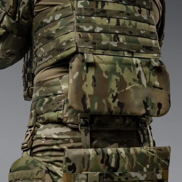 3 - Балістичний захист попереку 1-го класу захисту. CORDURA 1000D. Мультикам