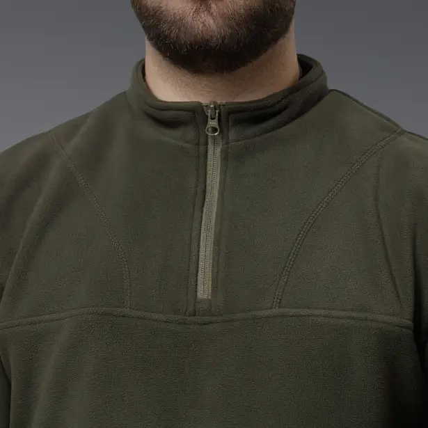 7 - Флисовая тактическая кофта Snowline Олива. Polyester. Размер: Reg/M