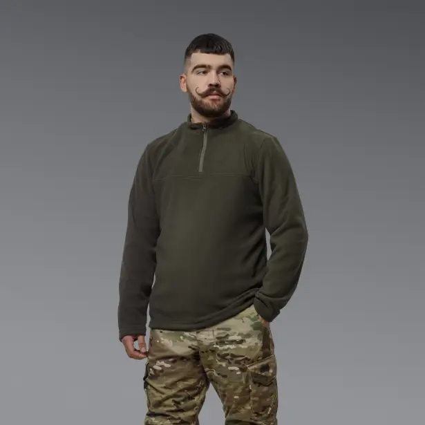 2 - Флисовая тактическая кофта Snowline Олива. Polyester. Размер: Reg/M