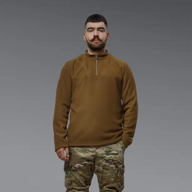 2 - Флисовая тактическая кофта Snowline Койот. Polyester. Размер: Reg/L