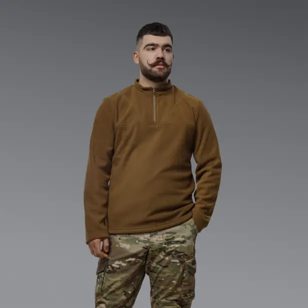 4 - Флисовая тактическая кофта Snowline Койот. Polyester. Размер: Reg/L