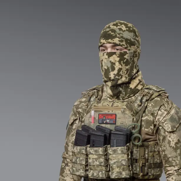 5 - Флісовий Бафф Winter Neck Піксель. Polyester. Розмір: L-XL