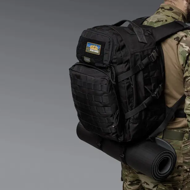 3 - Тактичний рюкзак Scout на 40л. Cordura 1000D. Чорний