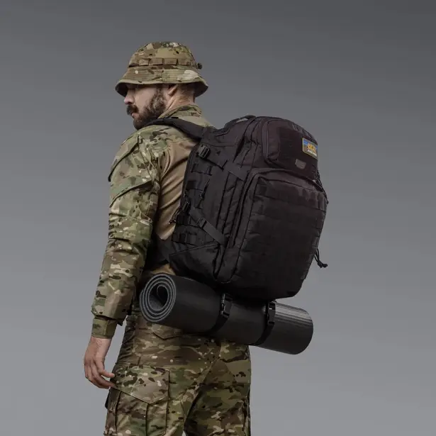 12 - Тактичний рюкзак Scout на 40л. Cordura 1000D. Чорний