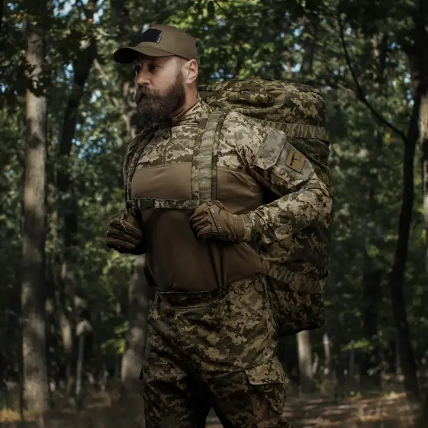 5 - Тактическая сумка-баул на 100л. Cordura 500D. Пиксель