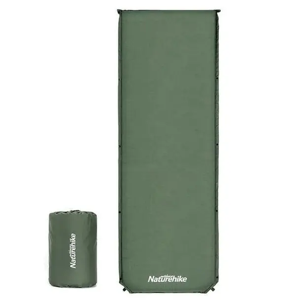 2 - Матрац cамонадувний 5 см Naturehike NH20DZ003. Зелений