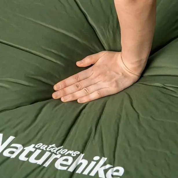 9 - Матрац cамонадувний 5 см Naturehike NH20DZ003. Зелений