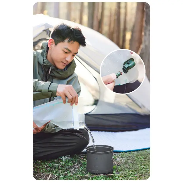 11 - Питьевая система (гидратор) 2 л Naturehike CNK2450CF011. Белый