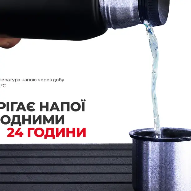 6 - Термос стальной 1,0л Naturehike Q-9H NH19SJ010. Черный