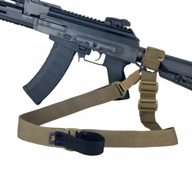 2 - Ремінь RAGNAROK TYR carbine збройовий одно/двоточковий з додатковим кріпленням. Койот