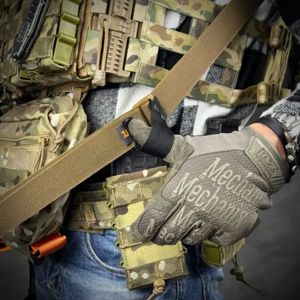 6 - Ремінь RAGNAROK TYR carbine збройовий одно/двоточковий з додатковим кріпленням. Койот