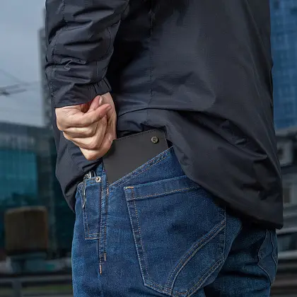 9 - Гаманець M-Tac Slim Elite. Чорний