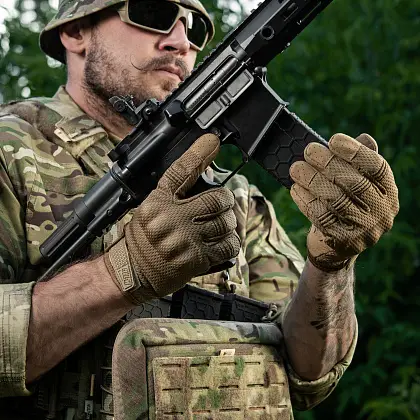 8 - Тактичні рукавички M-Tac A30. Койот