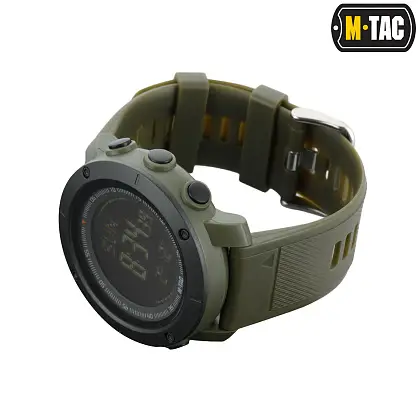 2 - Тактичний годинник з компасом 2095 Army M-Tac. Олива