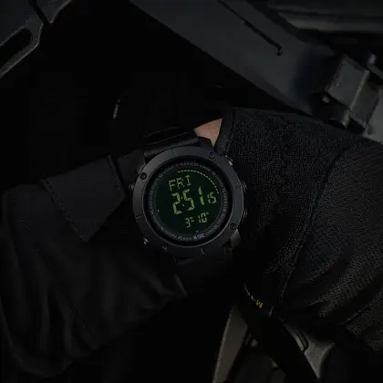 8 - Тактичний годинник з компасом 2095 Army M-Tac. Чорный