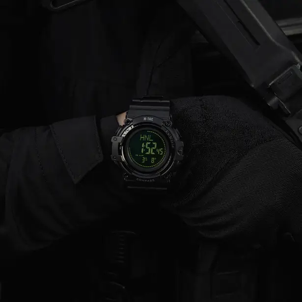 6 - Тактичний годинник з компасом 2233 Army M-Tac. Черный