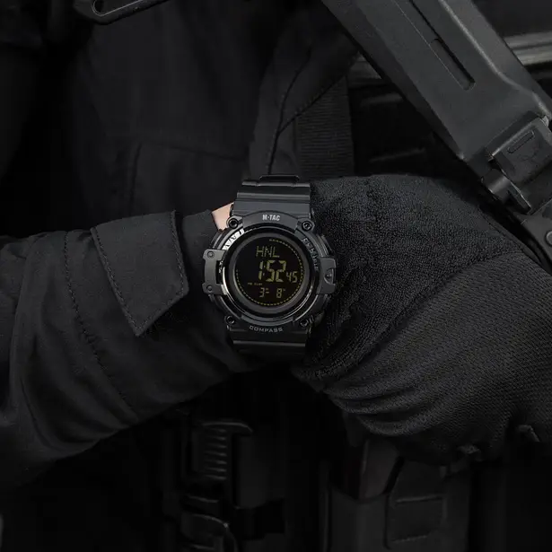 8 - Тактичний годинник з компасом 2233 Army M-Tac. Черный