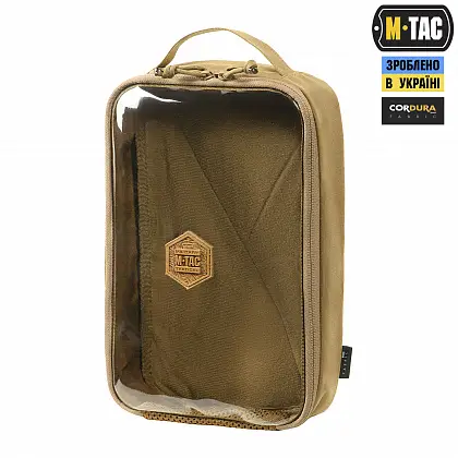 1 - Органайзер утилитарный прозрачный Elite Large Gen.II M-Tac. Койот