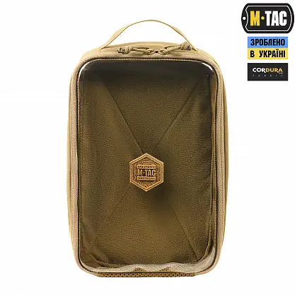 2 - Органайзер утилитарный прозрачный Elite Large Gen.II M-Tac. Койот