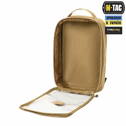 3 - Органайзер утилитарный прозрачный Elite Large Gen.II M-Tac. Койот