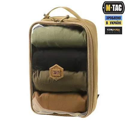 4 - Органайзер утилитарный прозрачный Elite Large Gen.II M-Tac. Койот