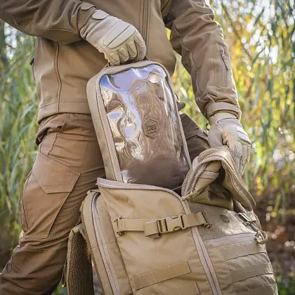8 - Органайзер утилитарный прозрачный Elite Large Gen.II M-Tac. Койот
