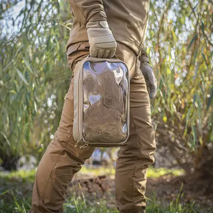 9 - Органайзер утилитарный прозрачный Elite Large Gen.II M-Tac. Койот