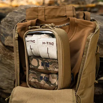 8 - Органайзер утилитарный прозрачный Elite Small (22х14 см) M-Tac. Койот