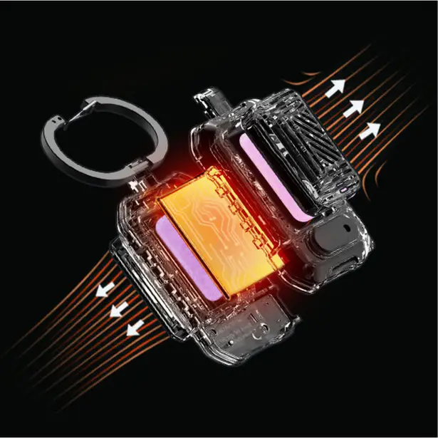9 - Портативный фумигатор кемпинговый Flextail Light Repel. Зелёный