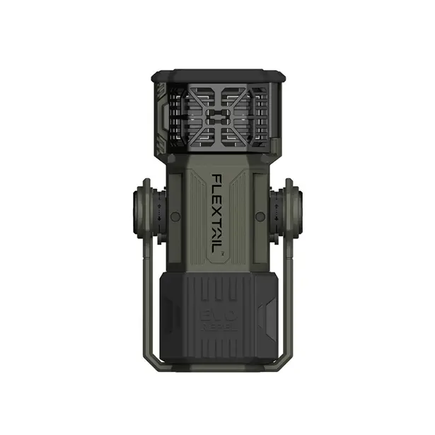 1 - Портативный фумигатор-фонарь-павербанк кемпинговый Flextail Evo Repel. Зелёный