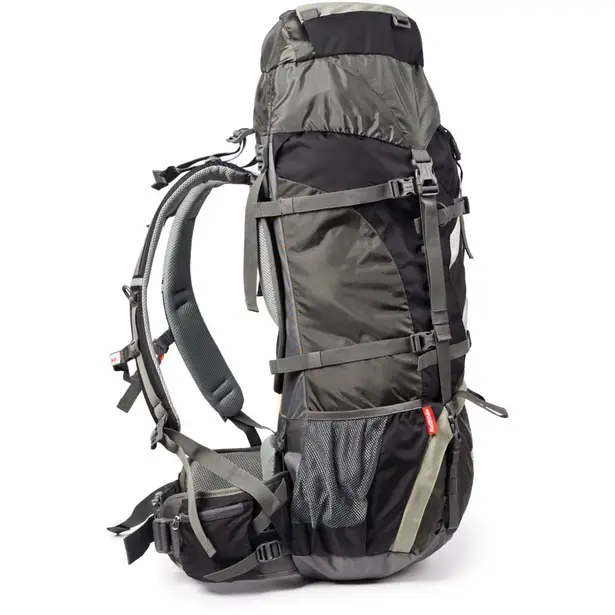 16 - Рюкзак туристичний Naturehike NH70B070-B, 70л+5л. Чорно-сірий