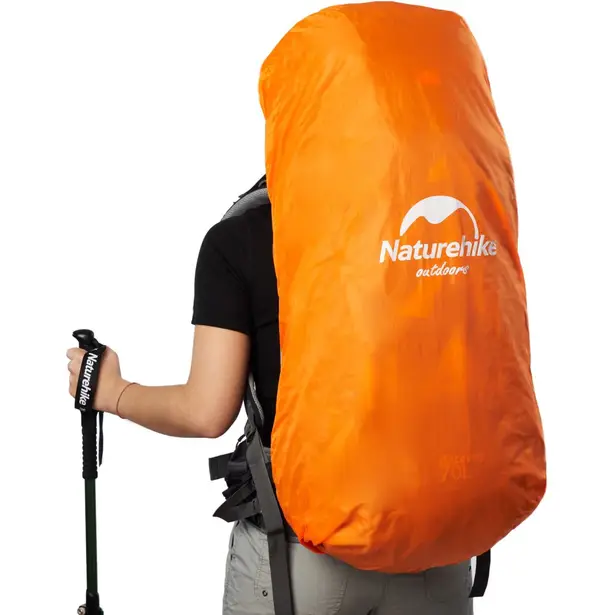 11 - Рюкзак туристичний Naturehike NH70B070-B, 70л+5л. Чорно-сірий