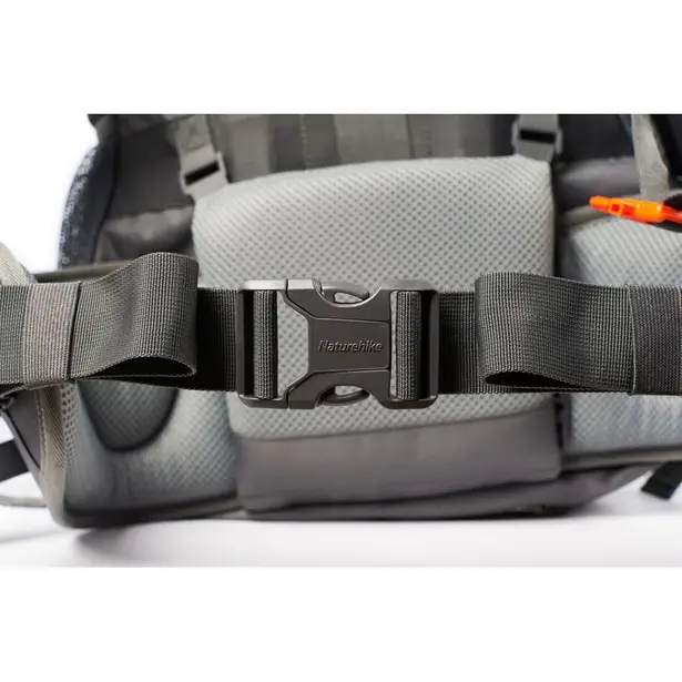 5 - Рюкзак туристичний Naturehike NH70B070-B, 70л+5л. Чорно-сірий