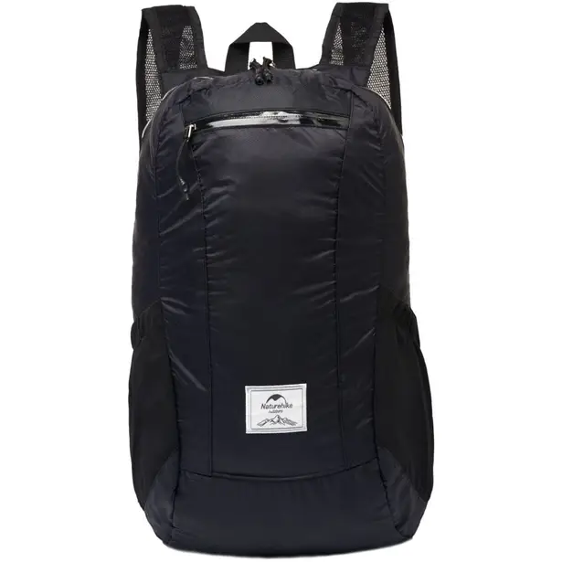 1 - Рюкзак компактний надлегкий Naturehike Ultralight NH17A012-B, 18л: Чорний